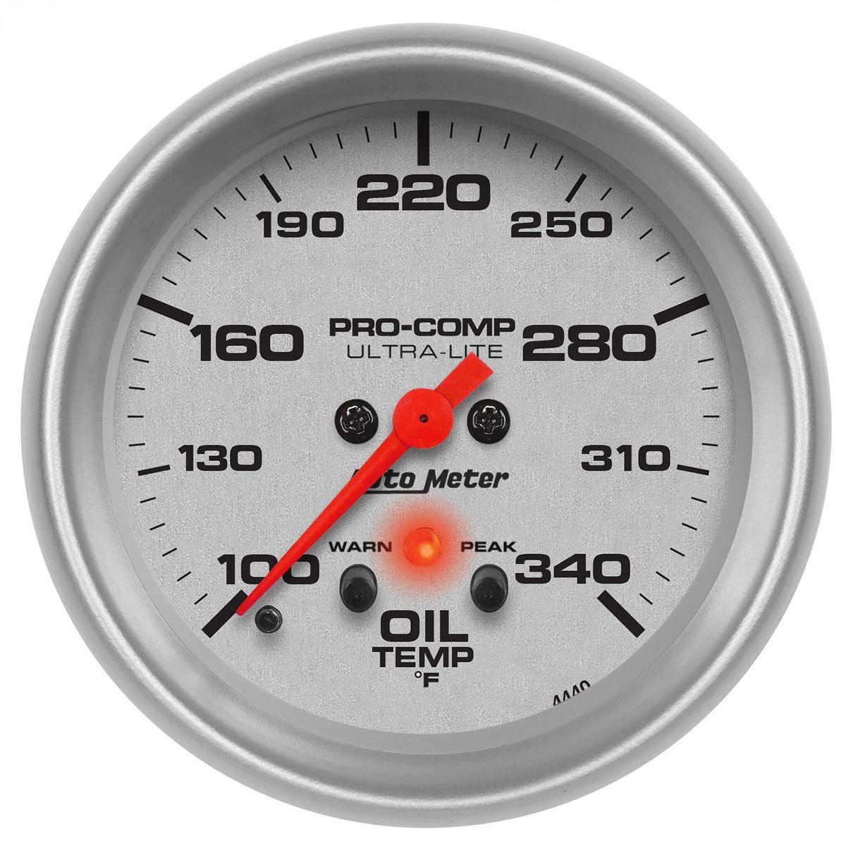 AutoMeter Ultra-Lite Series Oil Temperature Gauge (AU4440) AU4440