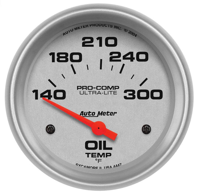 AutoMeter Ultra-Lite Series Oil Temperature Gauge (AU4447) AU4447