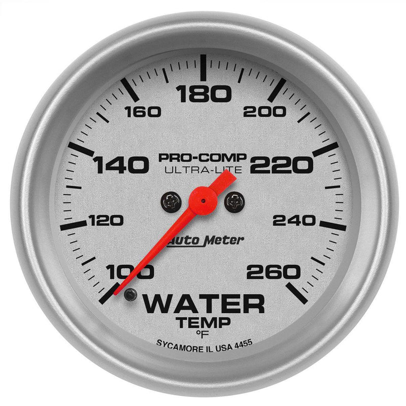 Autometer 2-5/8 WATER TEMP, 100- 260` F, (AU4455) AU4455