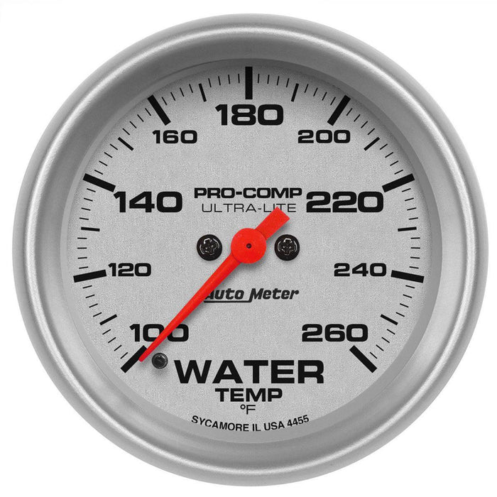 Autometer 2-5/8 WATER TEMP, 100- 260` F, (AU4455)