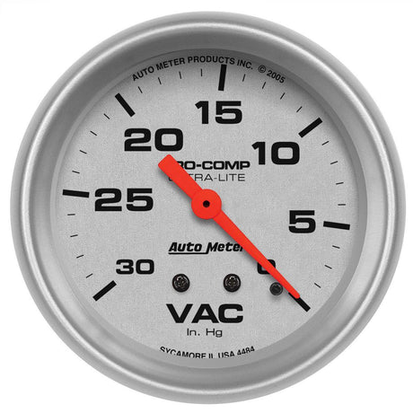 AutoMeter Ultra-Lite Series Vacuum Gauge (AU4484) AU4484