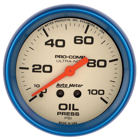 Autometer Ultra-Nite Series Oil Pressure Gauge (AU4521) AU4521