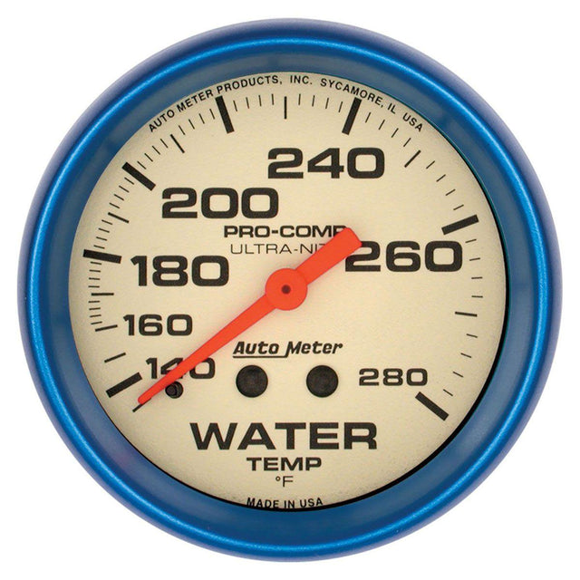 AutoMeter Ultra-Nite Series Water Temperature Gauge (AU4531) AU4531