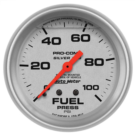AutoMeter Ultra-Lite Series Fuel Pressure Gauge (AU4612) AU4612