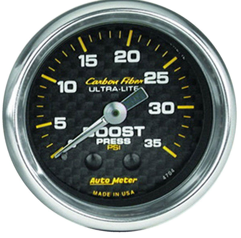 Autometer Carbon Fiber Series Boost Gauge (AU4704) AU4704