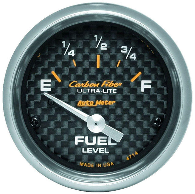 Autometer Carbon Fiber Series Fuel Level Gauge (AU4714) AU4714