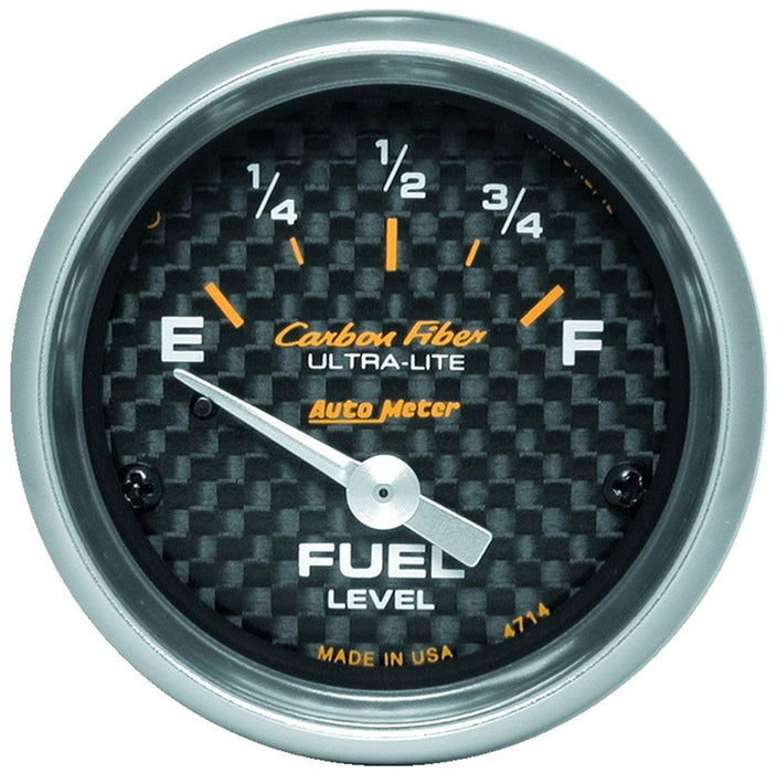 Autometer Carbon Fiber Series Fuel Level Gauge (AU4714)