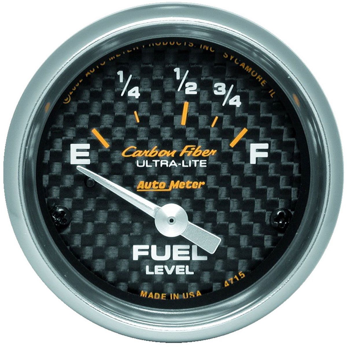 AutoMeter Carbon Fiber Series Fuel Level Gauge (AU4715)
