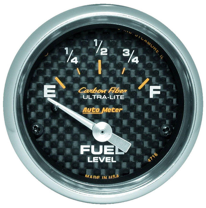 Autometer Carbon Fiber Series Fuel Level Gauge (AU4716)