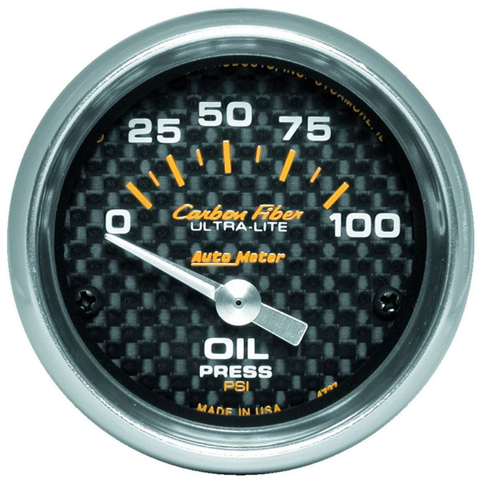 Autometer Carbon Fiber Series Oil Pressure Gauge (AU4727)