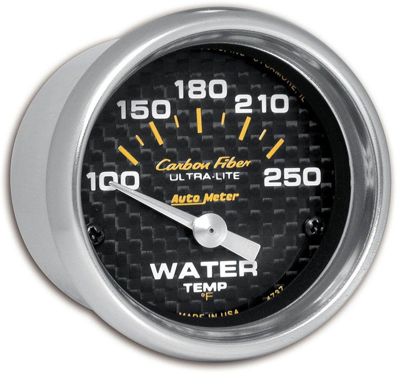 Autometer Carbon Fiber Series Water Temperature Gauge (AU4737) AU4737