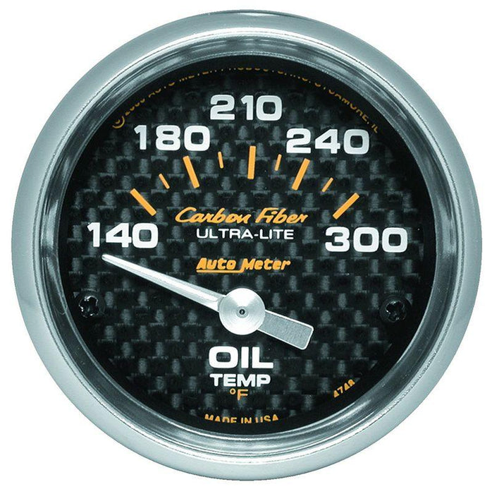 Autometer Carbon Fiber Series Oil Temperature Gauge (AU4748)