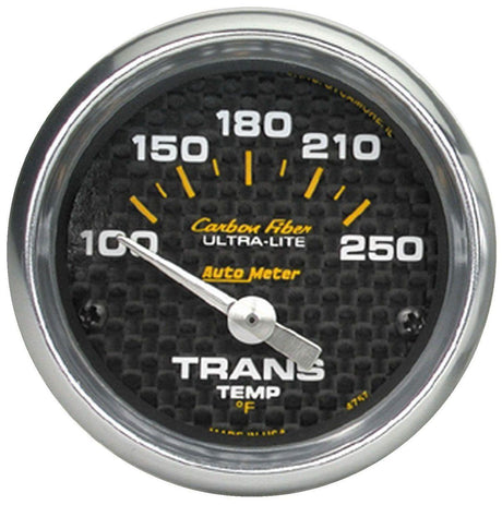 AutoMeter Carbon Fiber Series Transmission Temperature Gauge (AU4757) AU4757