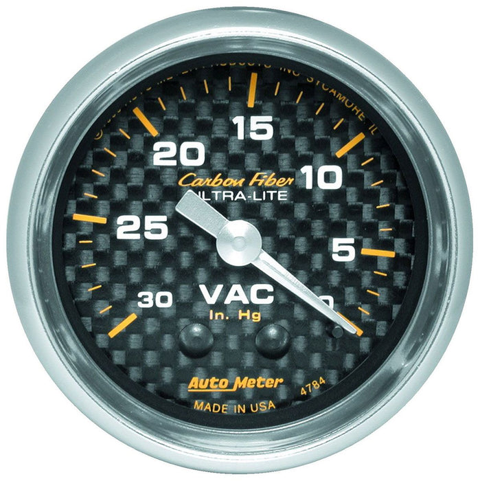 Autometer Carbon Fiber Series Vacuum Gauge (AU4784)
