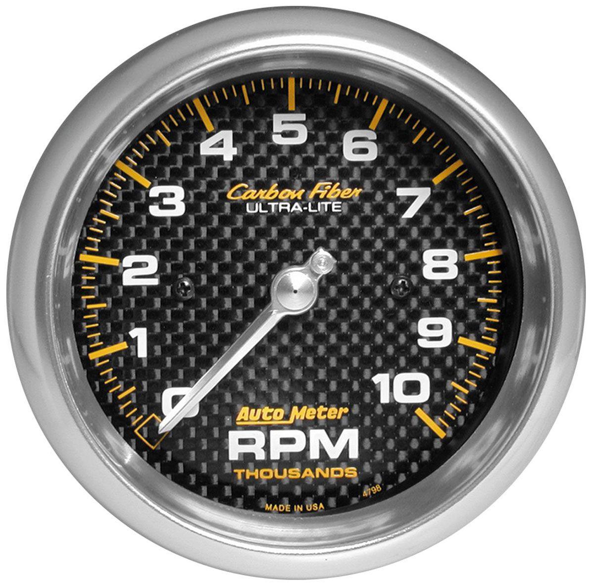 AutoMeter Carbon Fiber Series Tachometer (AU4798) AU4798
