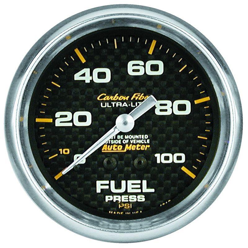 AutoMeter Carbon Fiber Series Fuel Pressure Gauge (AU4811) AU4811