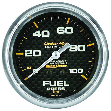 AutoMeter Carbon Fiber Series Fuel Pressure Gauge (AU4811) AU4811