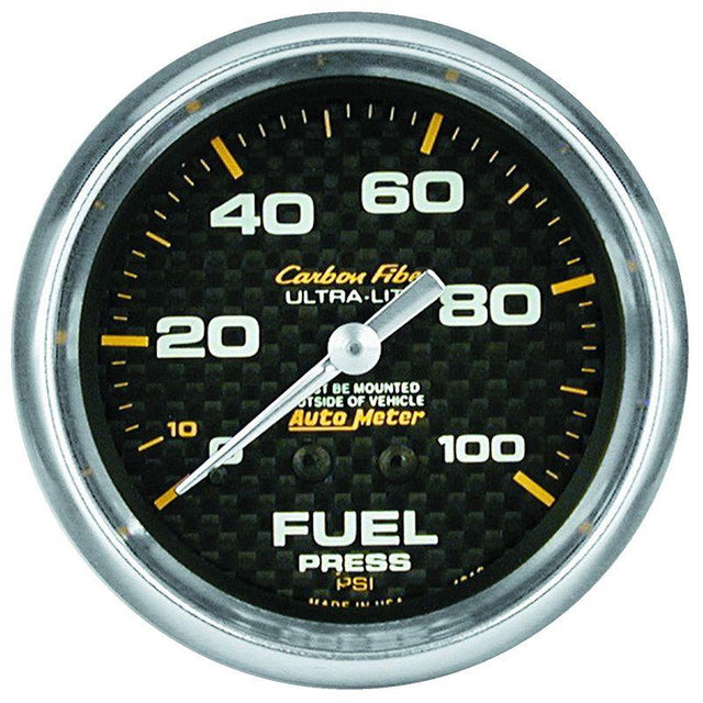 AutoMeter Carbon Fiber Series Fuel Pressure Gauge (AU4811) AU4811