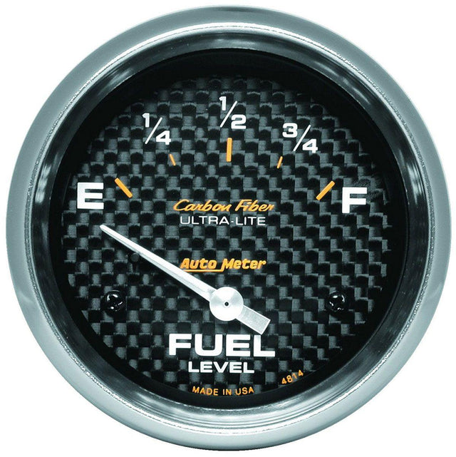 AutoMeter Carbon Fiber Series Fuel Level Gauge (AU4814) AU4814