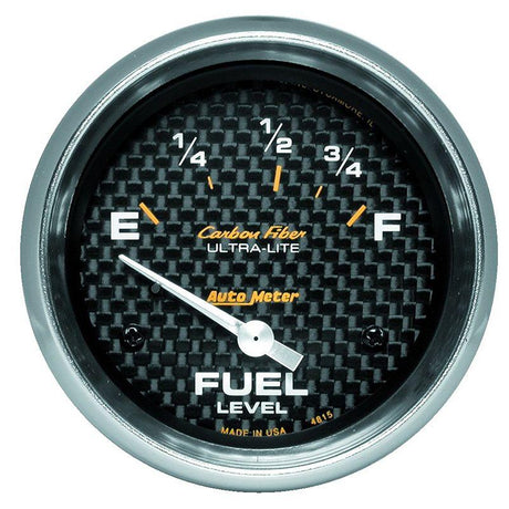 AutoMeter Carbon Fiber Series Fuel Level Gauge (AU4815) AU4815