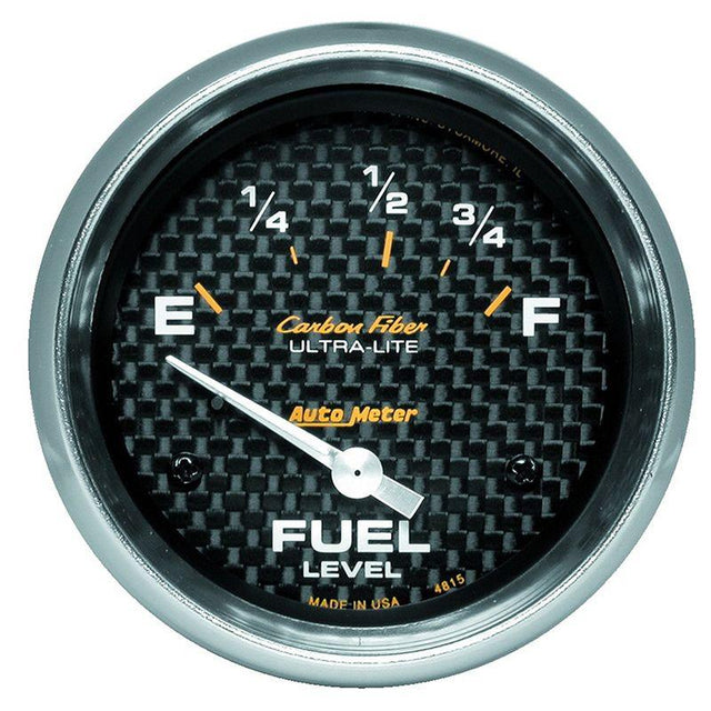 AutoMeter Carbon Fiber Series Fuel Level Gauge (AU4815) AU4815