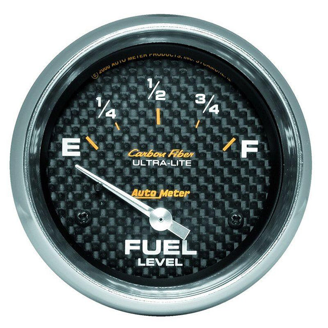 AutoMeter Carbon Fiber Series Fuel Level Gauge (AU4816) AU4816