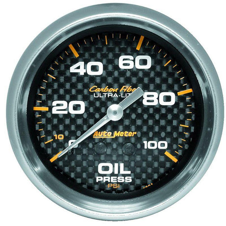 Autometer Carbon Fiber Series Oil Pressure Gauge (AU4821) AU4821