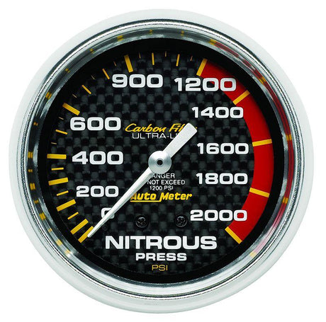 Autometer Carbon Fiber Series Nitrous Pressure Gauge (AU4828) AU4828