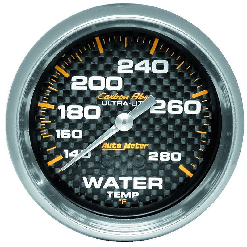 AutoMeter Carbon Fiber Series Water Temperature Gauge (AU4831) AU4831