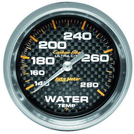AutoMeter Carbon Fiber Series Water Temperature Gauge (AU4831) AU4831