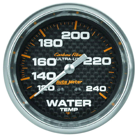 AutoMeter Carbon Fiber Series Water Temperature Gauge (AU4832) AU4832