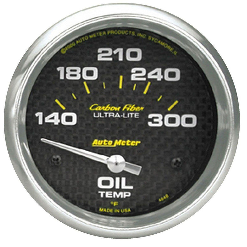 Autometer Carbon Fiber Series Oil Temperature Gauge (AU4848) AU4848