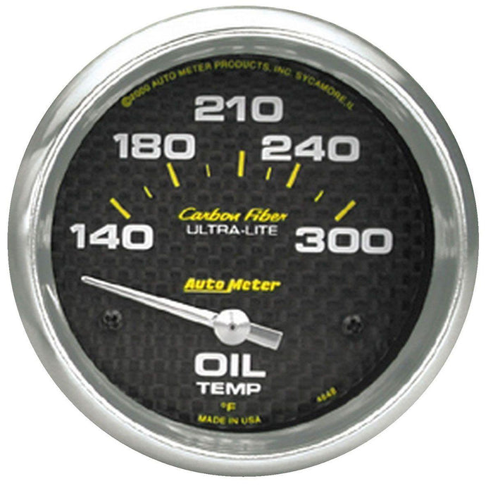Autometer Carbon Fiber Series Oil Temperature Gauge (AU4848)