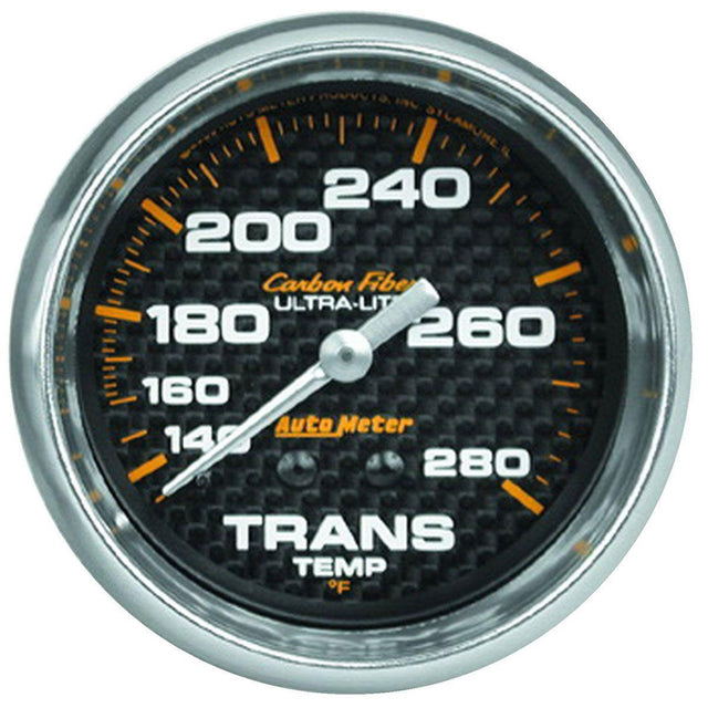 AutoMeter Carbon Fiber Series Transmission Temperature Gauge (AU4851) AU4851