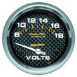 AutoMeter Carbon Fiber Series Voltmeter Gauge (AU4891) AU4891