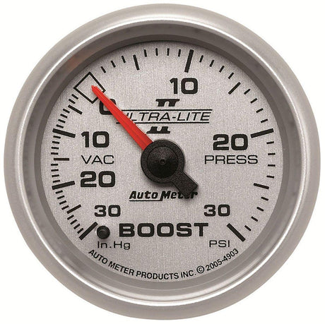 Autometer Ultra-Lite II Series Boost/Vacuum Gauge (AU4903) AU4903