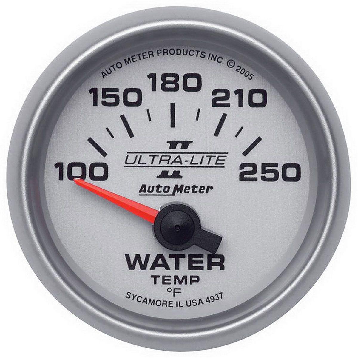 AutoMeter Ultra-Lite II Series Water Temperature Gauge (AU4937) AU4937