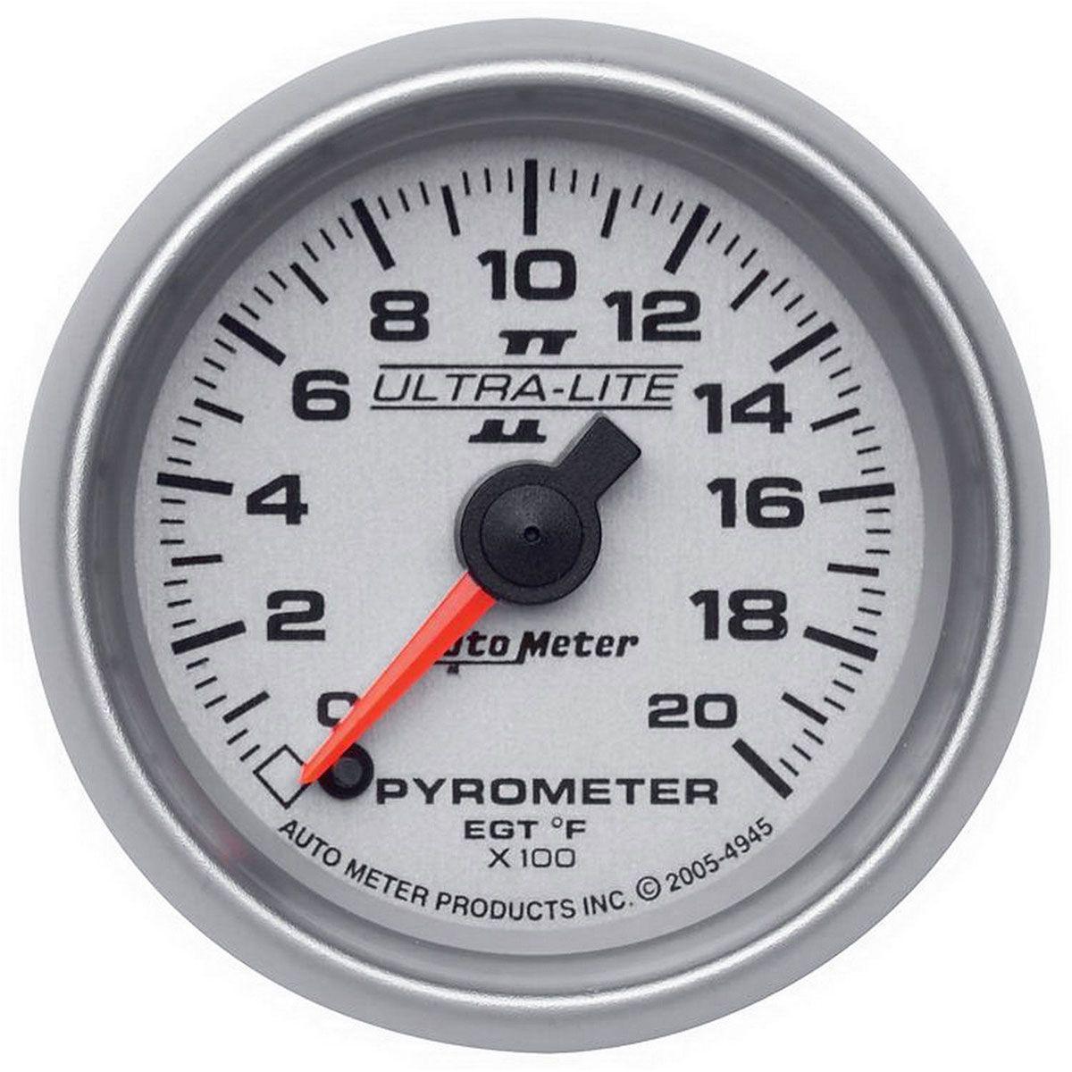 Autometer Ultra-Lite II Series Pyrometer Gauge (AU4945) AU4945
