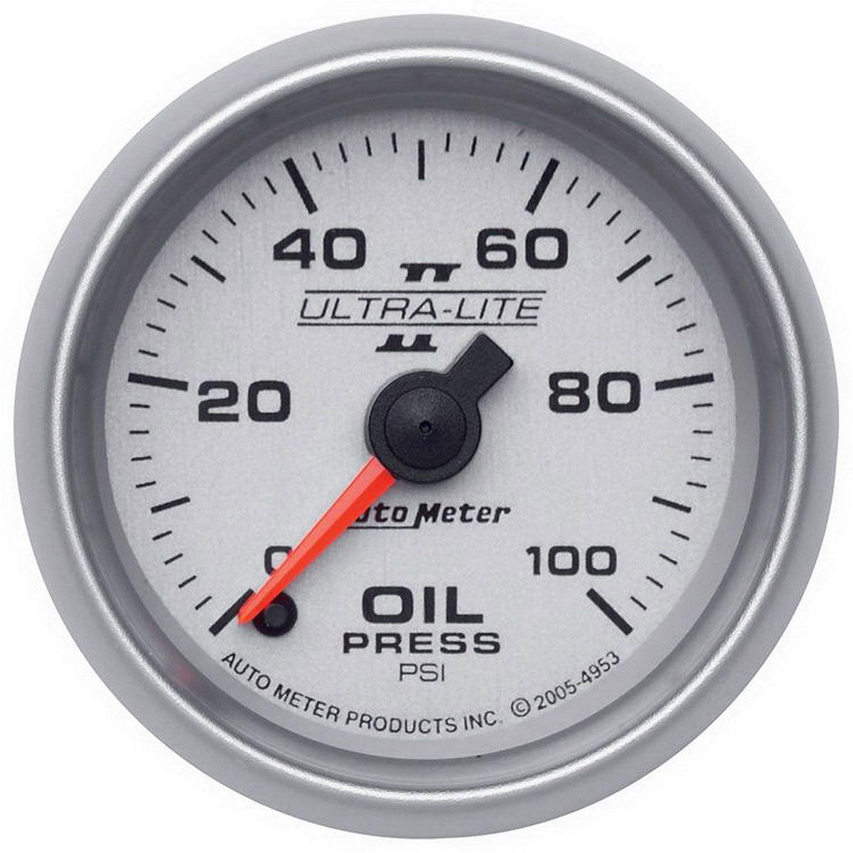 Autometer Ultra-Lite II Series Oil Pressure Gauge (AU4953) AU4953