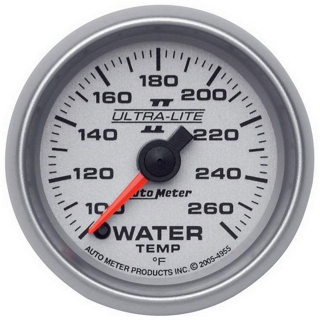 AutoMeter Ultra-Lite II Series Water Temperature Gauge (AU4955) AU4955