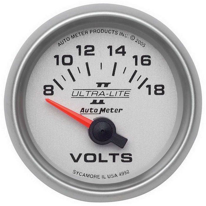 Autometer Ultra-Lite II Series Voltmeter Gauge (AU4992)