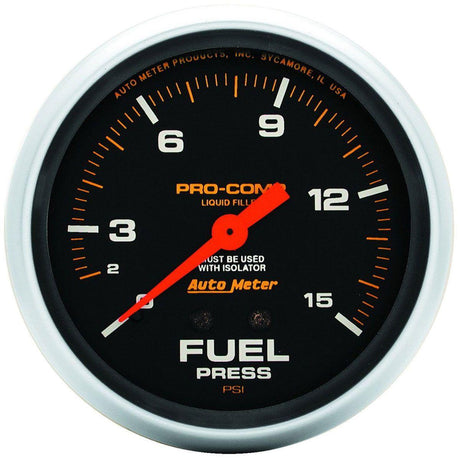 AutoMeter Pro-Comp Series Fuel Pressure Gauge (AU5413) AU5413