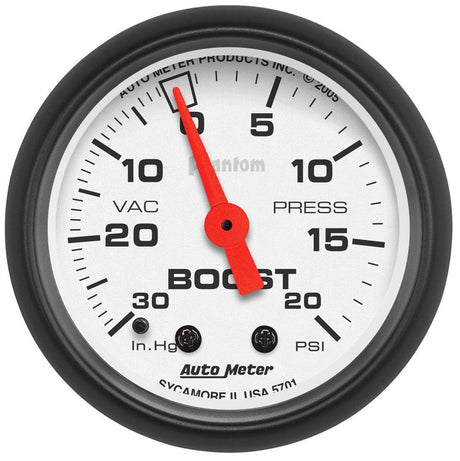 AutoMeter Phantom Series Boost/Vacuum Gauge (AU5701) AU5701
