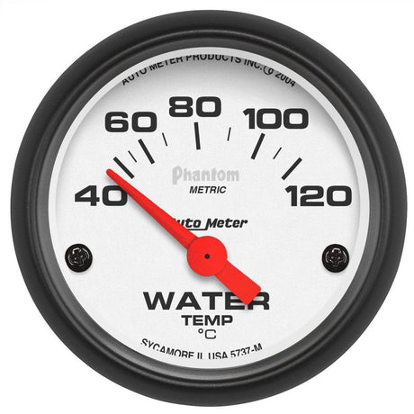 AutoMeter Phantom Series Water Temperature Gauge (AU5737-M) AU5737-M