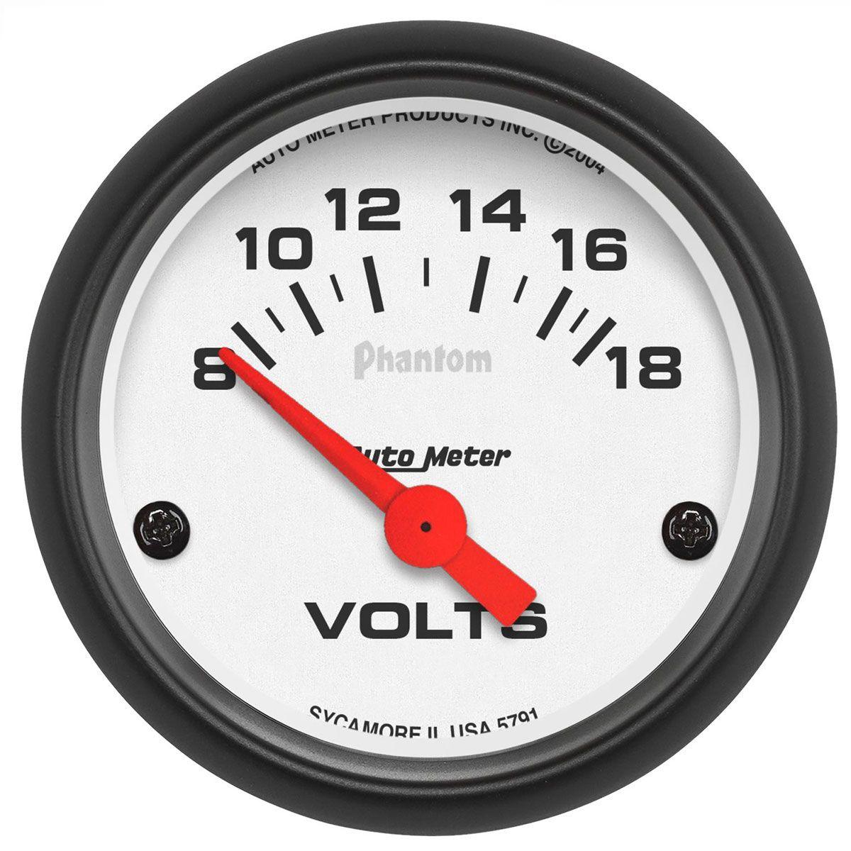 Autometer Phantom Series Voltmeter Gauge (AU5791) AU5791