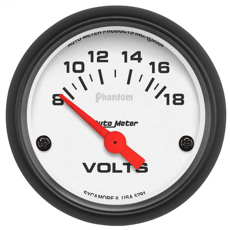 Autometer Phantom Series Voltmeter Gauge (AU5791) AU5791