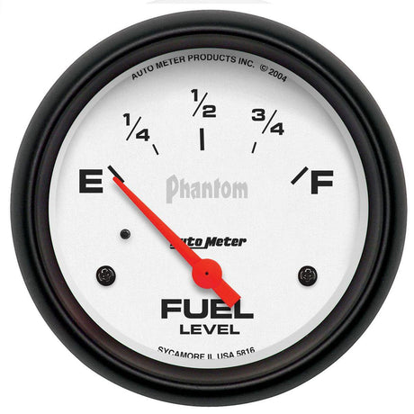AutoMeter Phantom Series Fuel Level Gauge (AU5816) AU5816