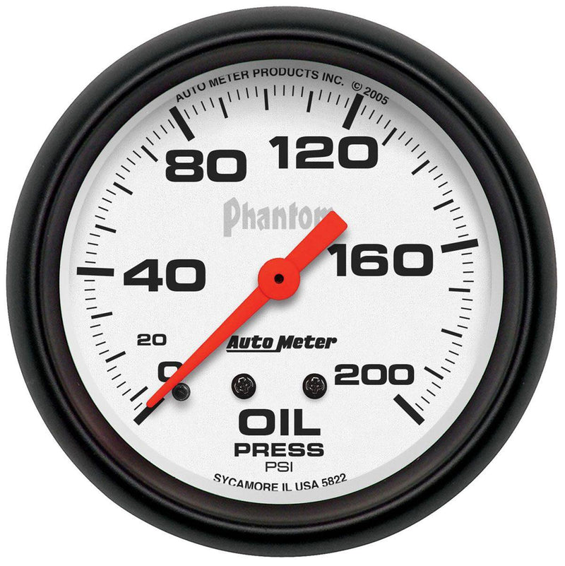 Autometer Phantom Series Oil Pressure Gauge (AU5822) AU5822