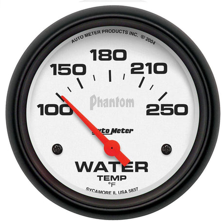 AutoMeter Phantom Series Water Temperature Gauge (AU5837) AU5837