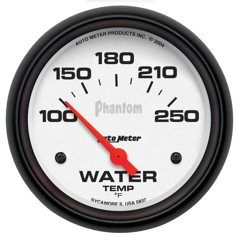 Autometer Phantom Series Water Temperature Gauge (AU5837) AU5837